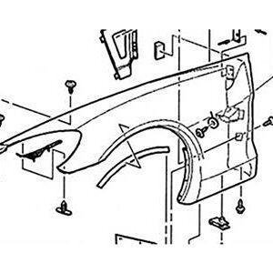 06-13 Z06 FRONT FENDER - STOCK - RIGHT (ND)