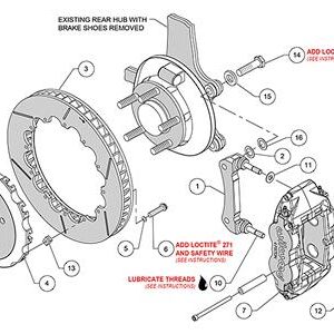 97-13 WILWOOD REAR BSL4R / BIG BRAKE RACING BRAKE