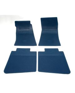 Camaro Rubber Floor Mats Bowtie Logo Dark Blue Show Correct 1969