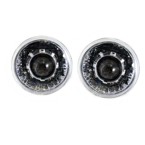 Inch Round Projector Headlights With 64mm Projector, Chrome, 1967-1981