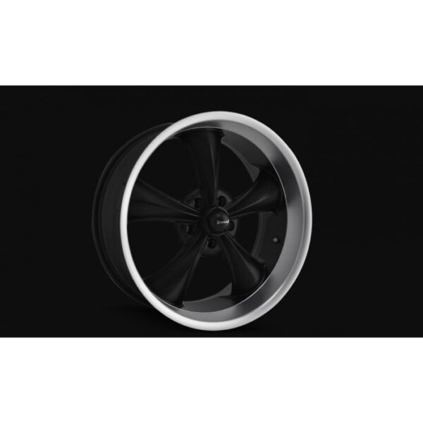 Detroit Wheels Ridler 17x7 695 Series Matte Black W Machine Lip