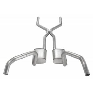 1967-1969 Camaro Split Rear Dual Exit 3.0 in Intermediate And Tail Pipes Race Pro MufflersPypes Exhaust