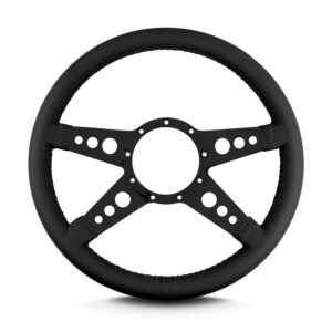 1967-1992 Camaro 14 in GT Steering Wheel, Black spokes, Black leather wrap