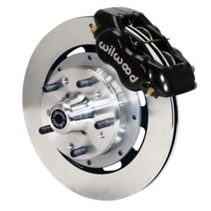 Wilwood Forged Dynalite Brake Front Brake Kit - Black Coat Caliper - SRP Drilled & Slotted Rotor